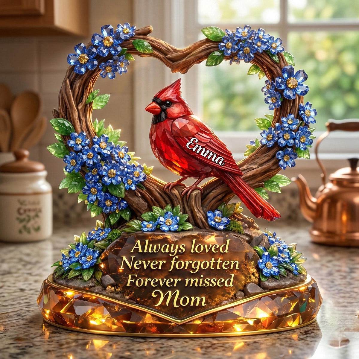 Always Loved Never Forgotten Mom Acrylic Plaque - Personalized Gift For Heaven 03TYLU300326-Homacus
