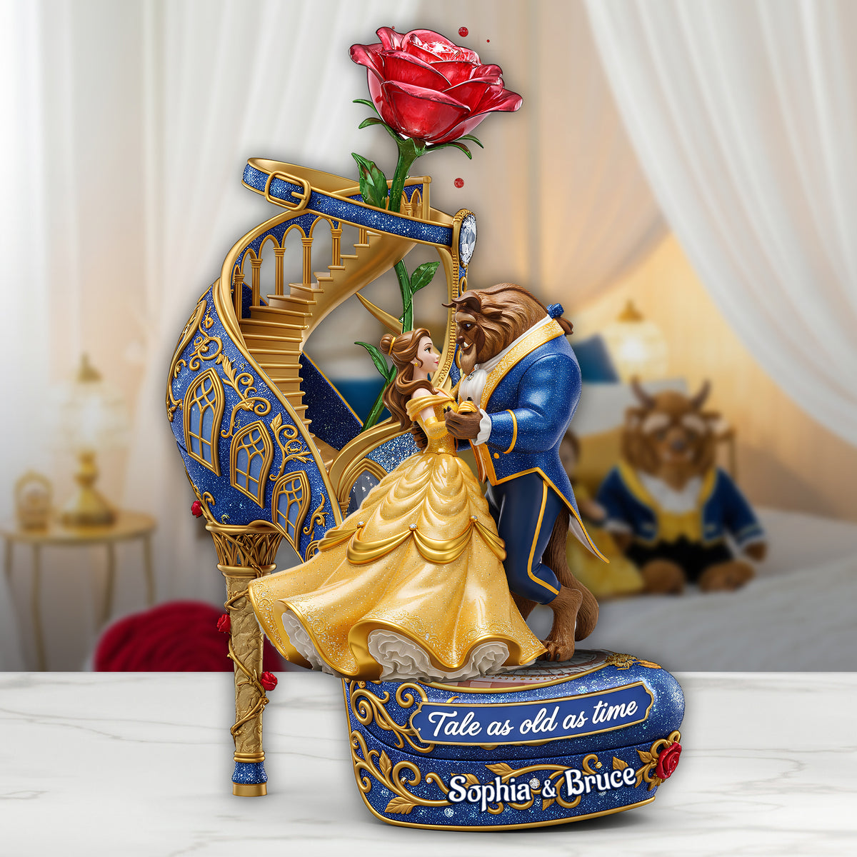 Romantic Rose Couple Acrylic Plaque - Personalized Gifts For Couple 02OHLU110725-Homacus