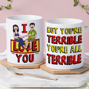 Personalized Gifts For Couple Coffee Mug 02ohpu140225pa I Love You-Homacus