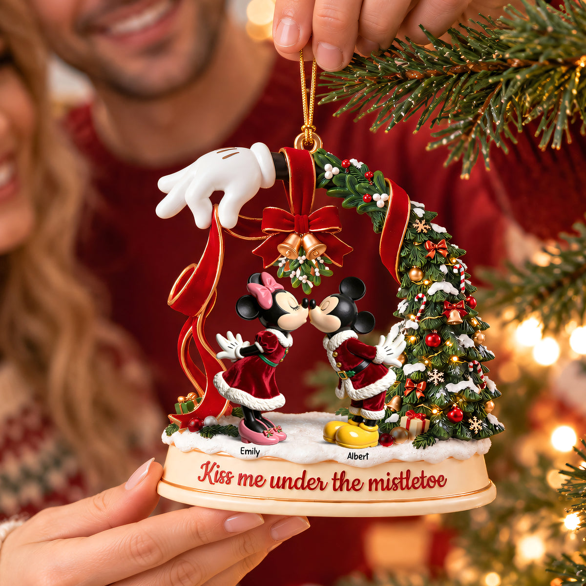 Romantic Couple Acrylic Ornament - Personalized Gifts For Couple 02toqn070926