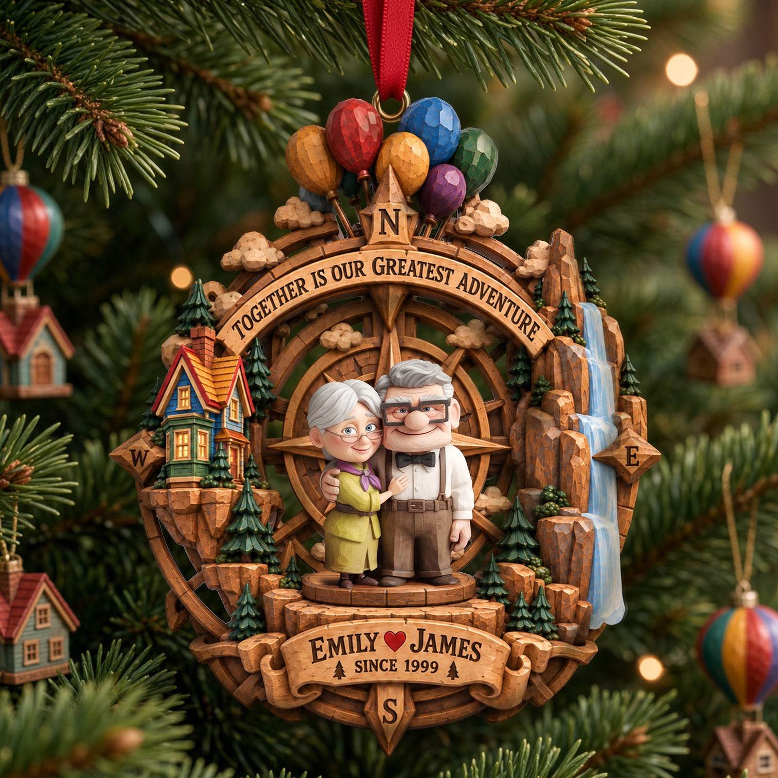 Forever Love Acrylic Ornament - Personalized Christmas Gifts For Couples 02halu180926-Homacus