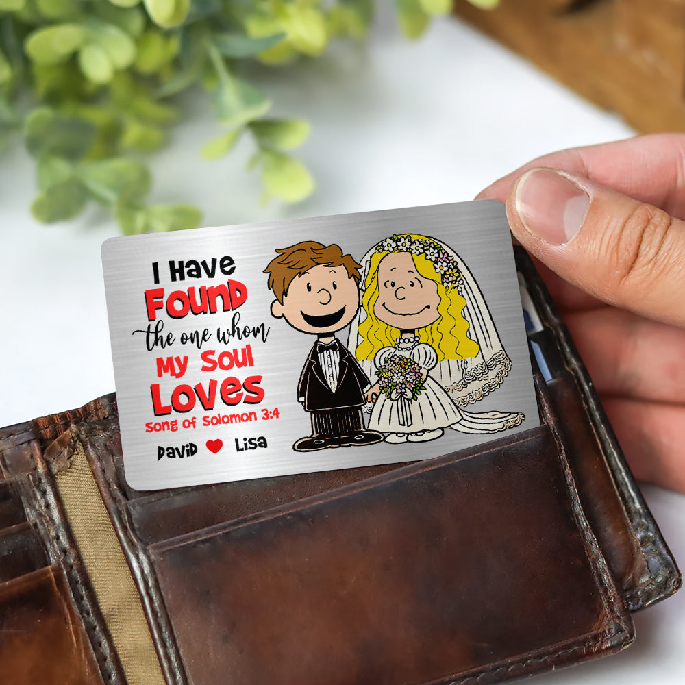 Personalized Gifts For Couple Wedding Wallet Card Found My Soul Loves 02XQMH090125DA-Homacus