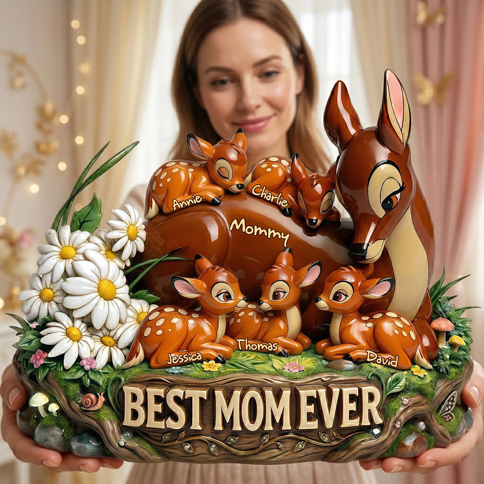 Best Mom Ever Acrylic Plaque - Personalized Gifts For Mom 02TYLU300326-Homacus