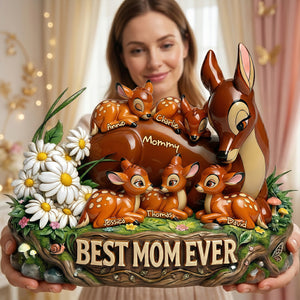 Best Mom Ever Acrylic Plaque - Personalized Gifts For Mom 02TYLU300326-Homacus