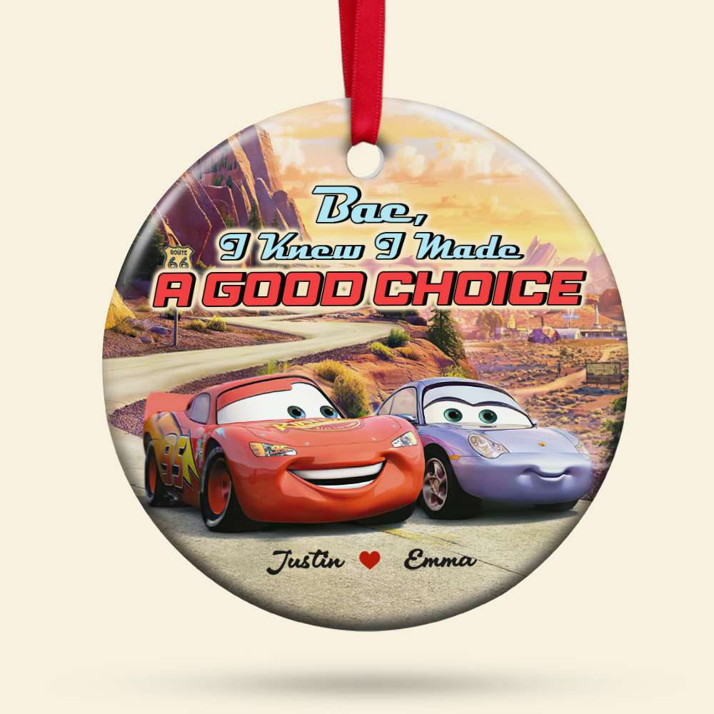 Couple I Made A Good Choice 01tohn291123 Personalized Ceramic Ornament LMQN-Homacus