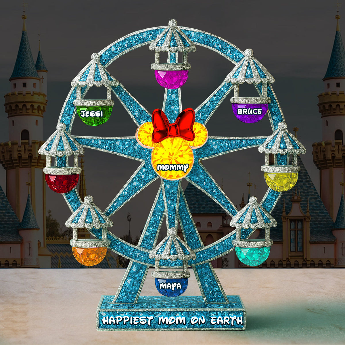 Ferris Wheel Plaque - Personalized Gift For Mom 01OHLU160425-Homacus