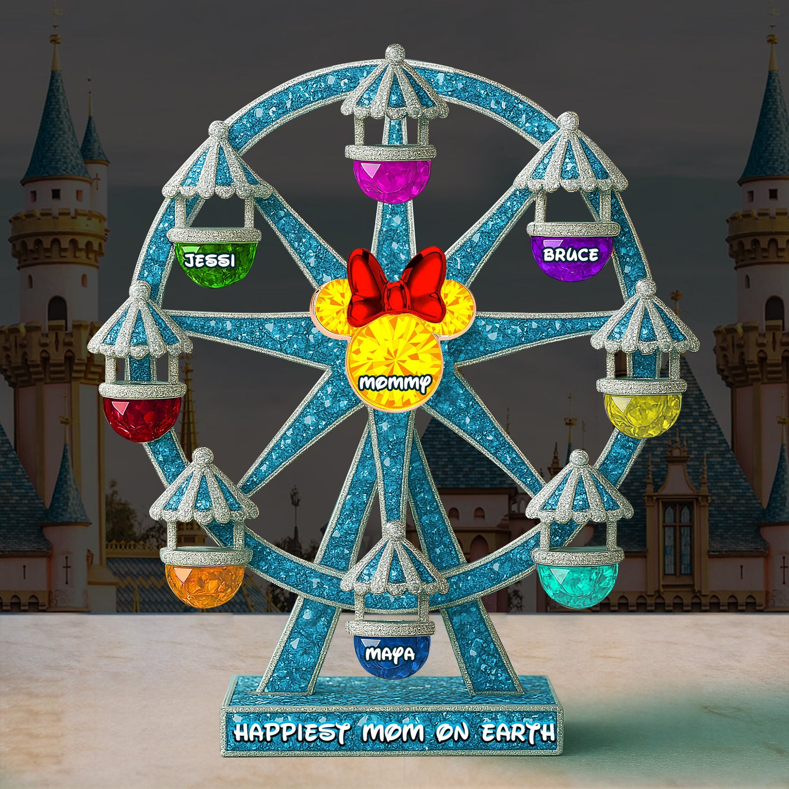 Ferris Wheel Plaque - Personalized Gift For Mom 01OHLU160425-Homacus