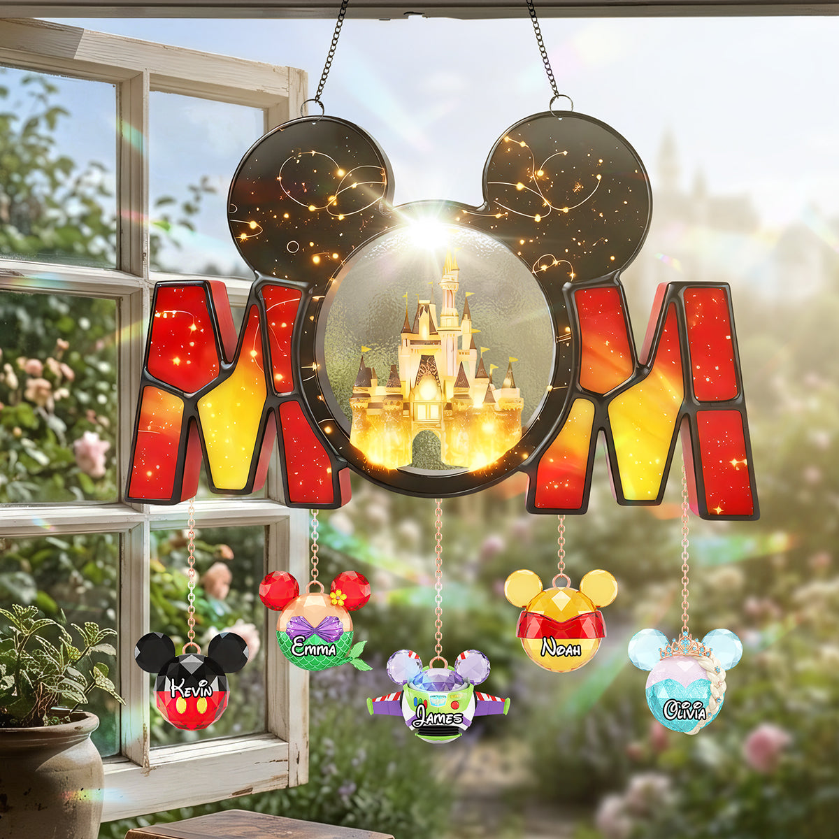 Magic Castle Acrylic Suncatcher - Personalized Gift For Mom 01OHTA090326-Homacus