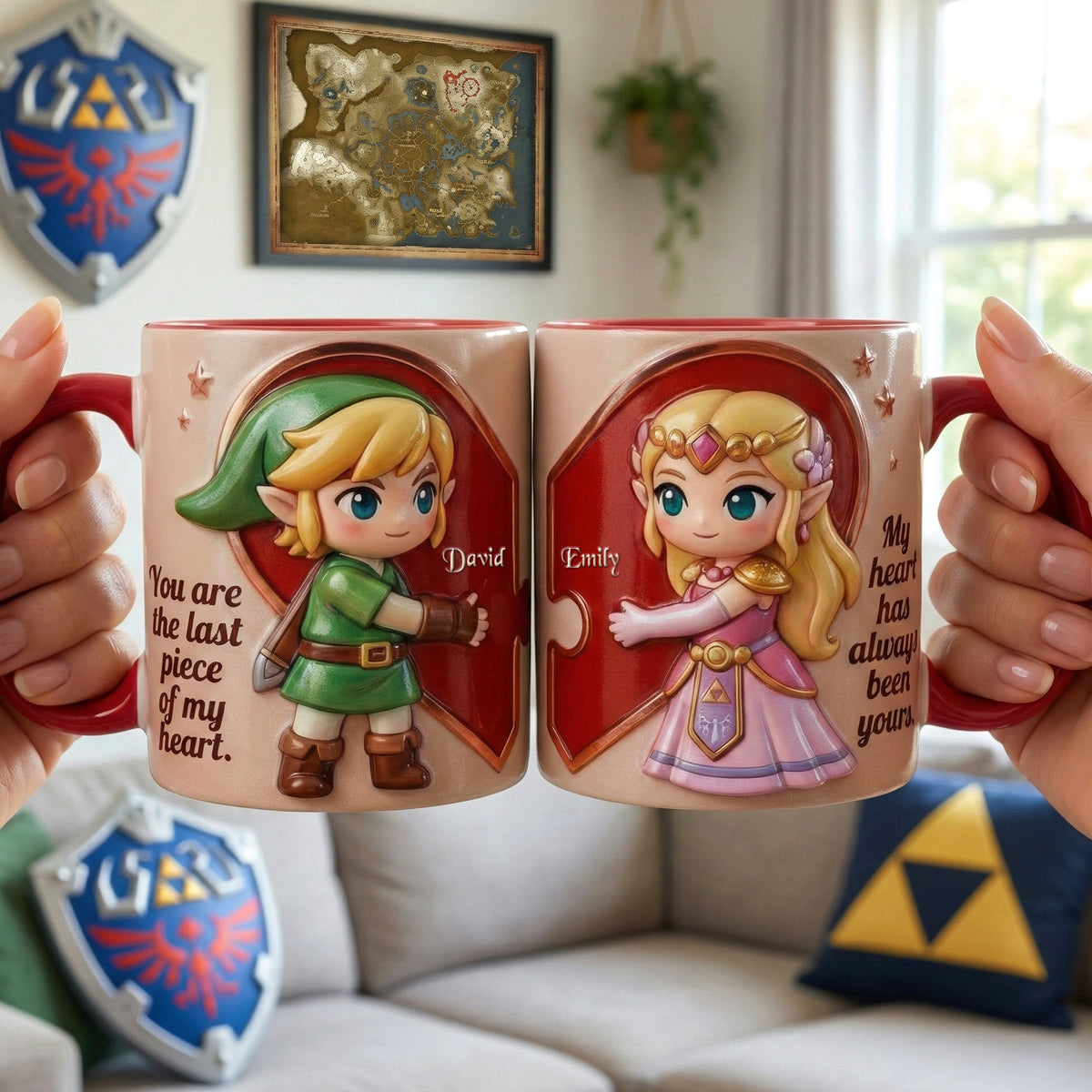 Set Of 2 Coffee Mugs - Lovely Couple - Personalized Coffee Mug Set 02toqn220126-Homacus