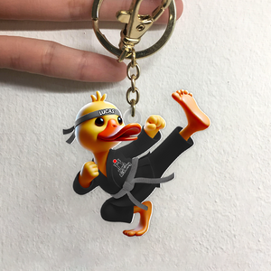 Personalized Gifts For Karateka Keychain Duck Karate 01ohpu201224-Homacus