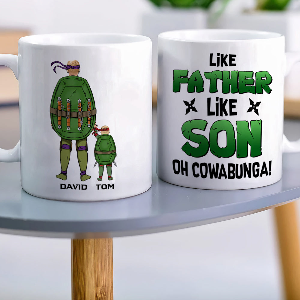 Personalized Gifts For Dad Coffee Mug Like Father Like Son 01NATN010623HA-Homacus