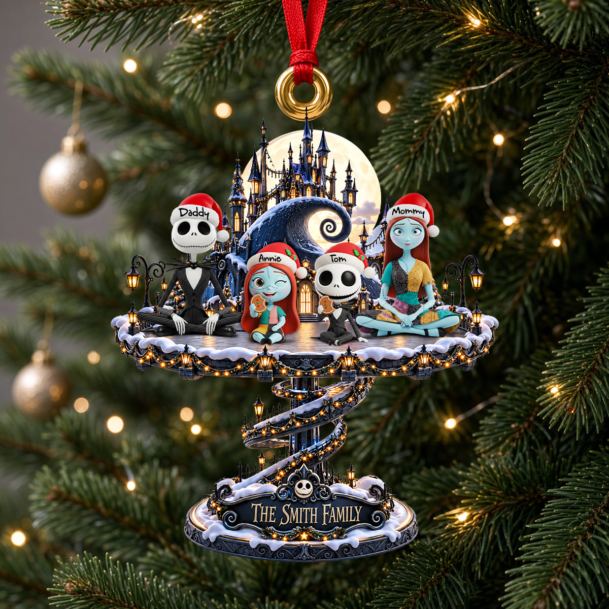 Spooky Christmas Ornament - Personalized Gifts For Family 03ohdh141026-Homacus