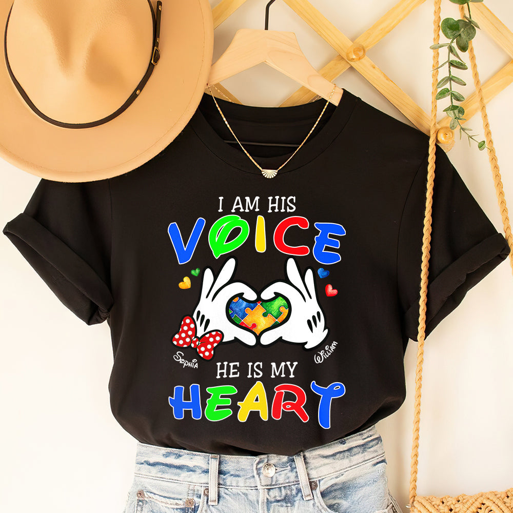 Personalized Gifts For Autism Mom Shirt He Is My Heart 02OHDT030325-Homacus