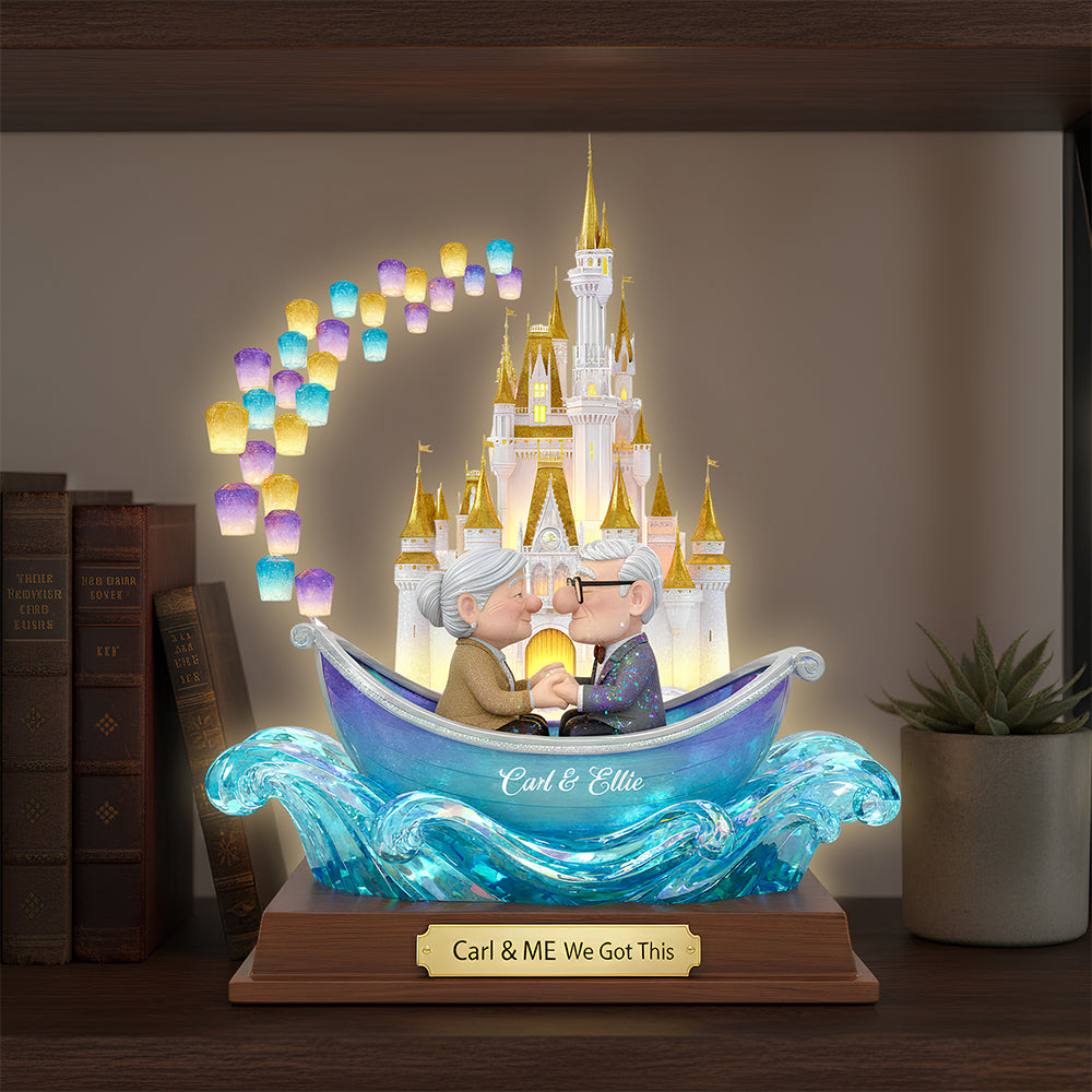 Romantic Castle Light Box Personalized Gifts For Couple 06OHDT271125-Homacus