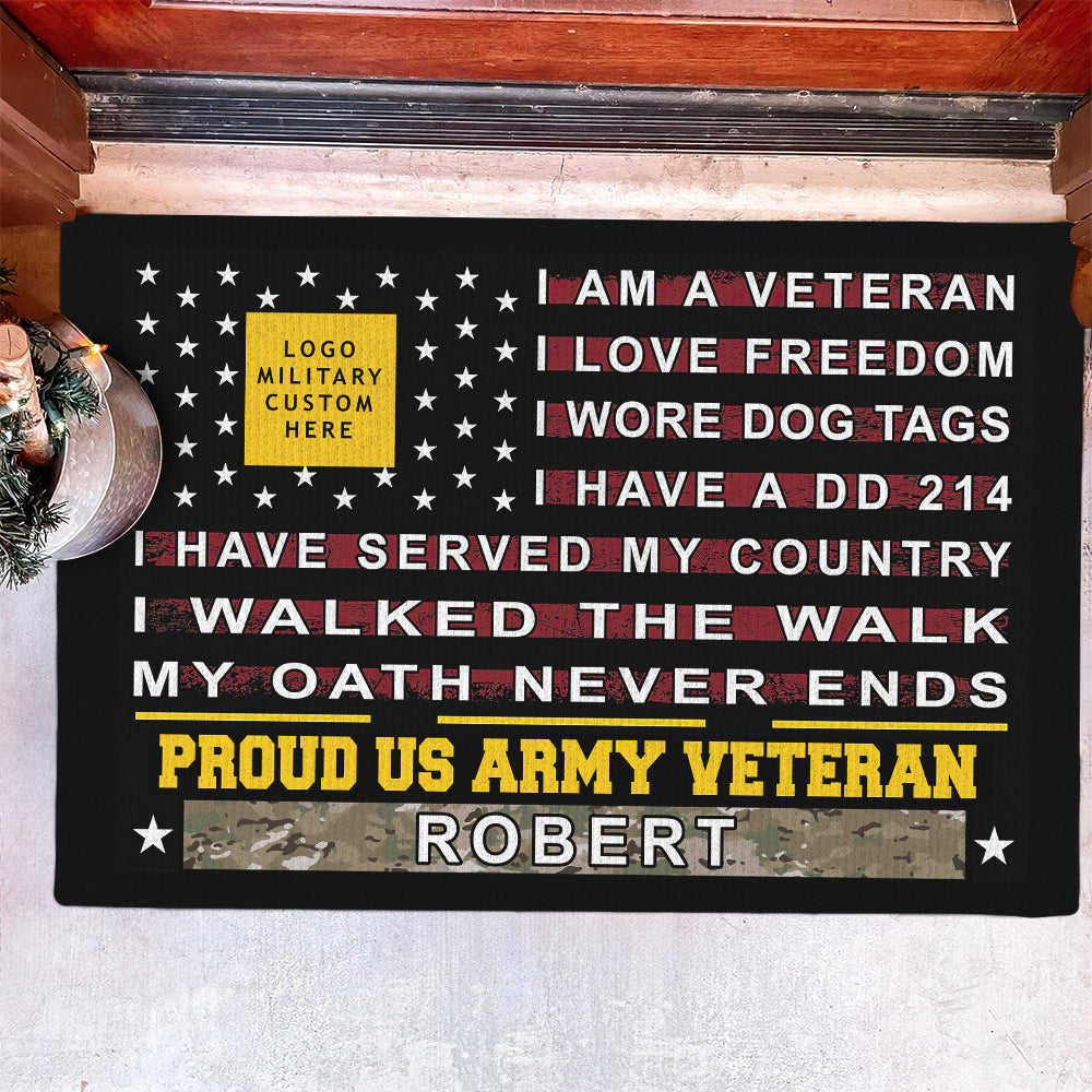 Personalized Gifts For Veteran Doormat I Walked The Walk 02pjdt041124-Homacus