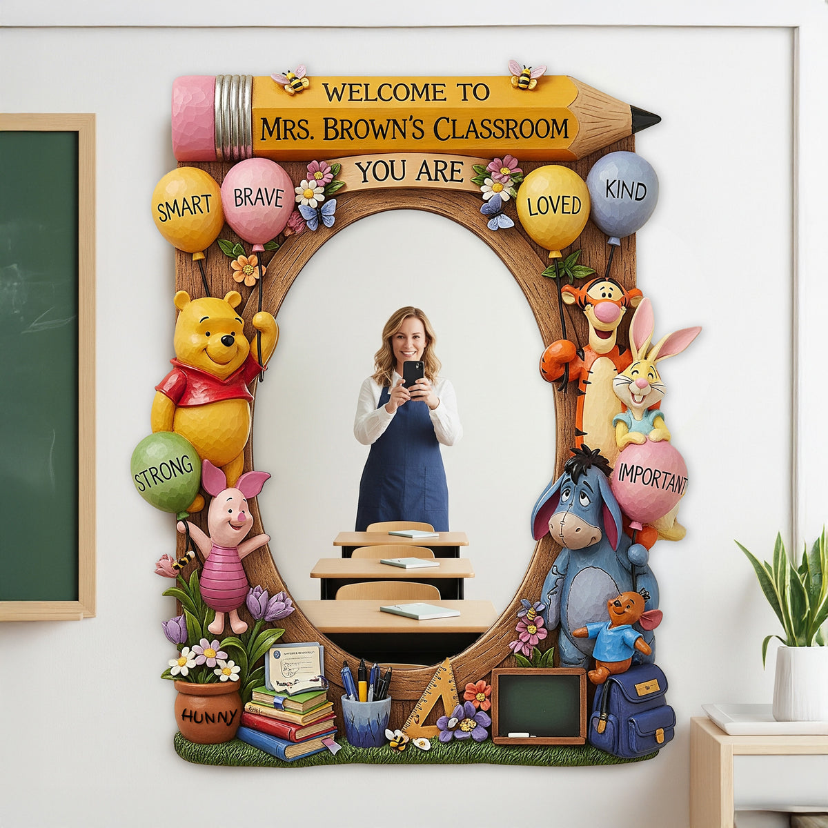 Positive Affirmation Emotional Support Mirror For Classroom, Personalized Gifts For Teacher 02qhmg230725-Homacus