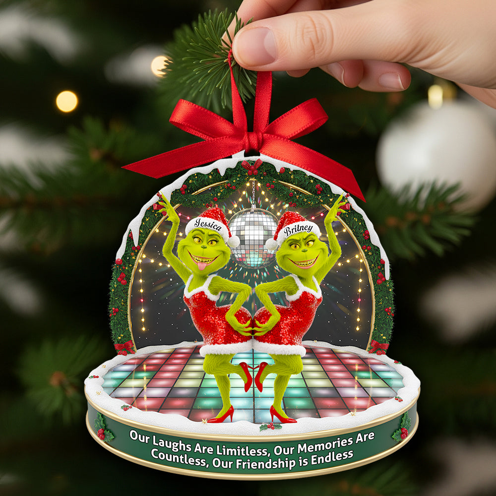 Dancing Besties Christmas Ornament - Personalized Gifts For Friends 03NADT220925-Homacus