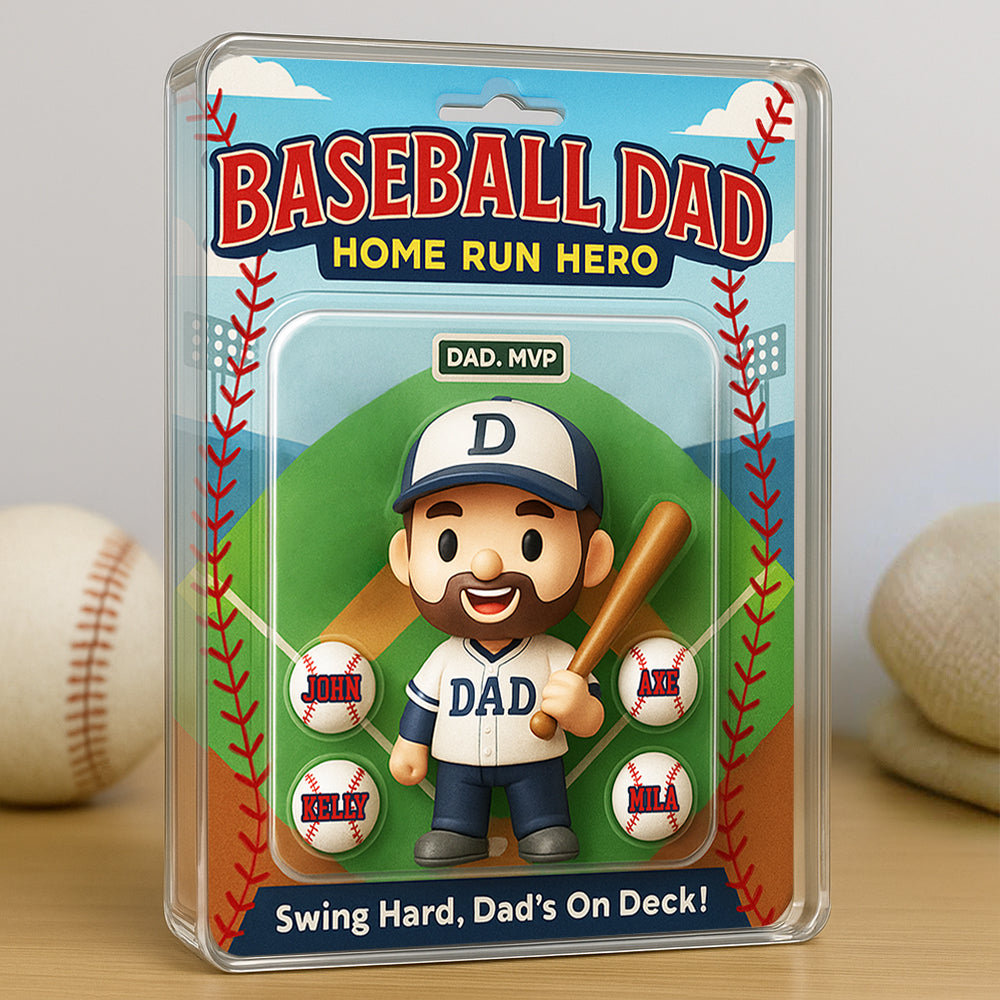 Home Run Dad Acrylic Plaque Personalized Gifts For Dad 02TODT280425-Homacus