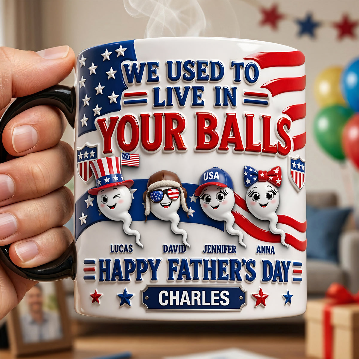 USA Sperm Dad Magic Mug - Personalized Gifts For Father's Day Magic Mug 03TYTA290426-Homacus