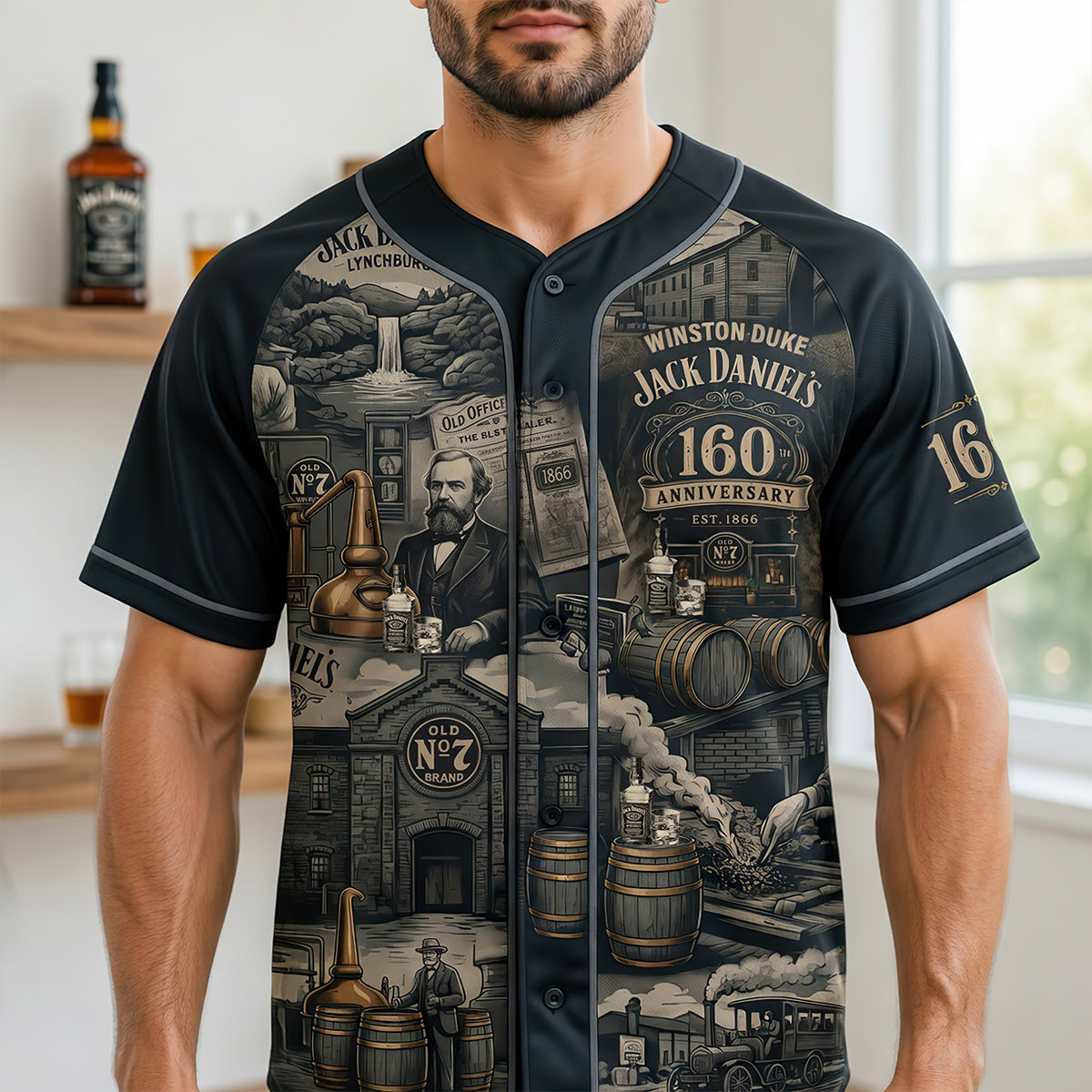 160th Annniversary Drinking Legend Baseball Jersey Shirt - Personalized Gifts 04qhdt110626-Homacus
