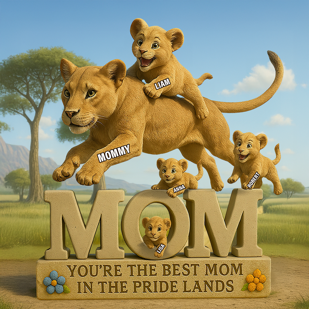 Personalized Gifts For Mom Plaque, Lion Fans 05tgpu150425-Homacus