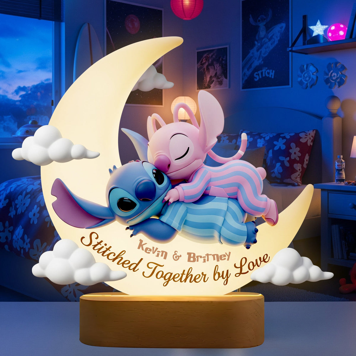 Sleeping Couple LED Light Personalized Gifts For Couple LED Light 03OHDT040625-Homacus