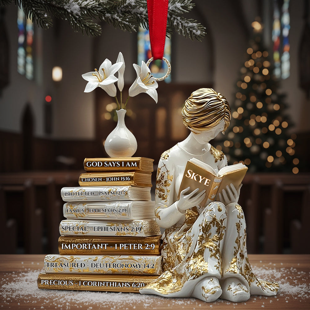 Book Girl Acrylic Ornament - Personalized Gifts For Book Lovers 01tgta101125-Homacus