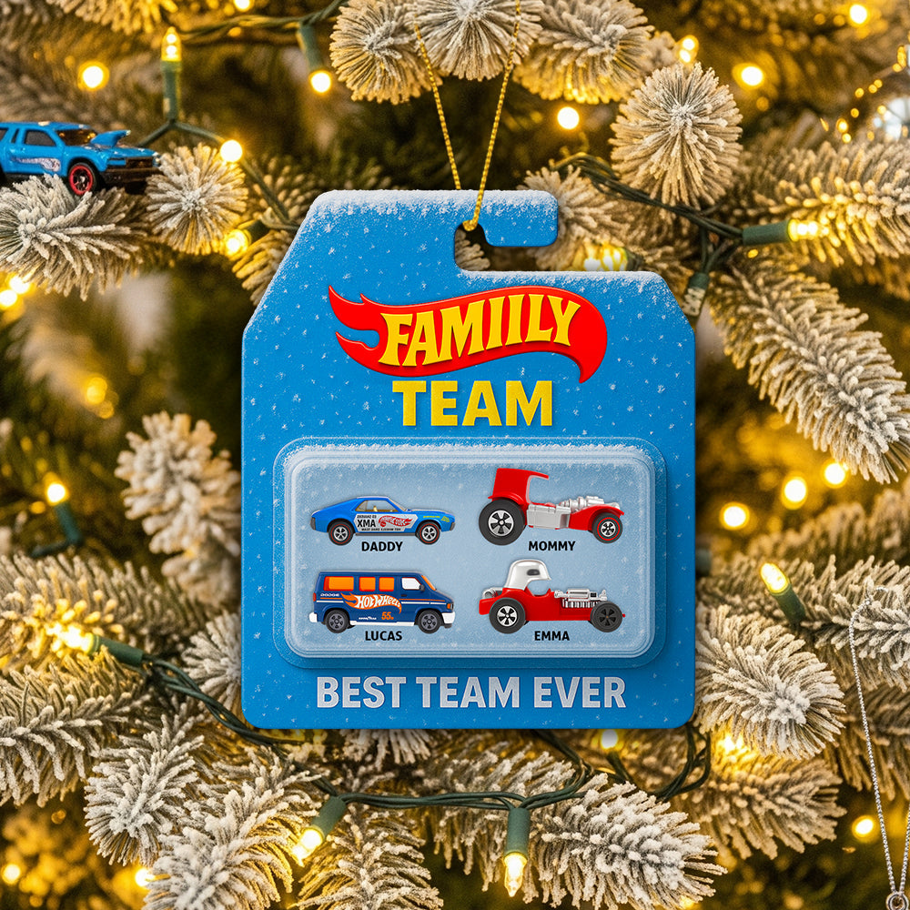 Family Racing Team Ornament Christmas Personalized Gifts For Family 01OHDT040925-Homacus