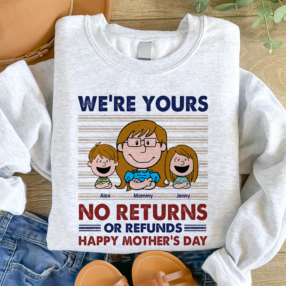Personalized Gifts For Mom Shirt Cartoon Mom And Kids 03XQMH270325HH-Homacus