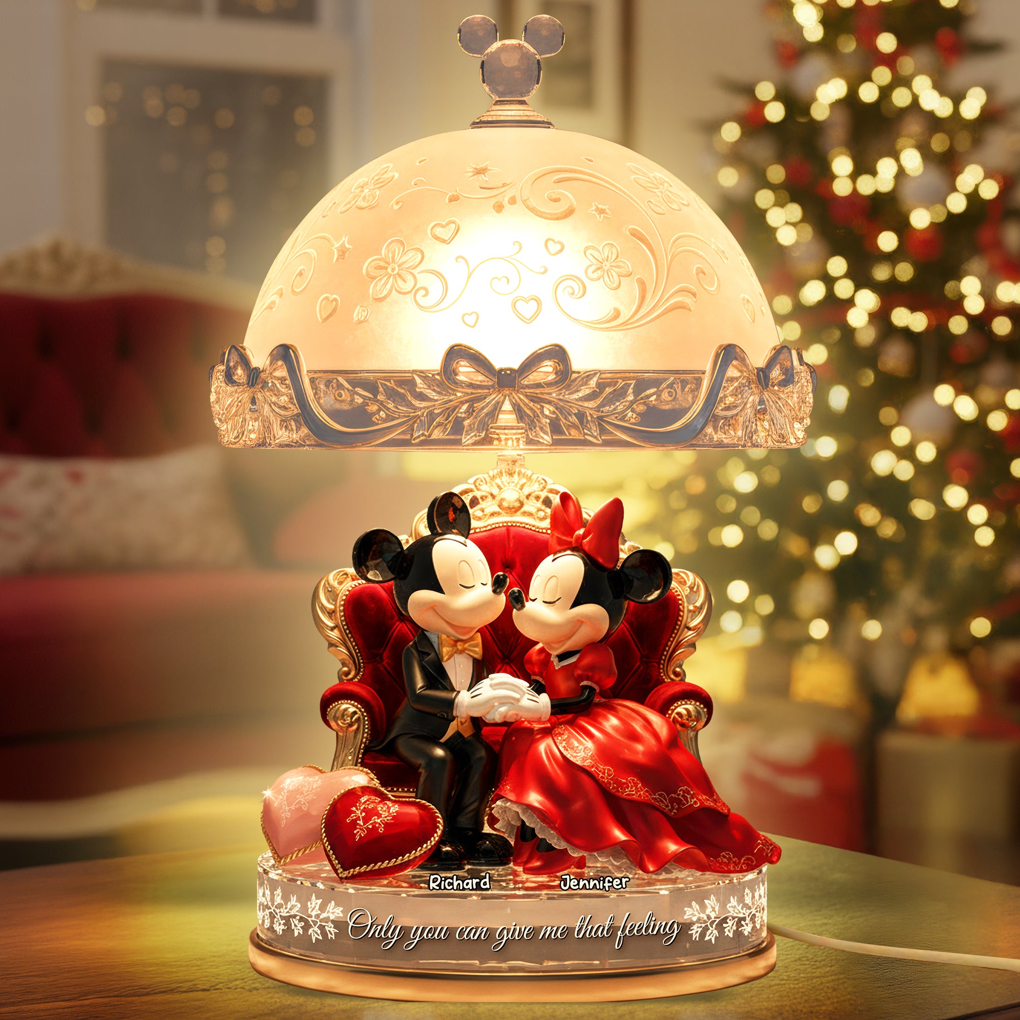 Romantic Couple Acrylic Light Box - Personalized Gifts For Couples 03PAQN131125-Homacus