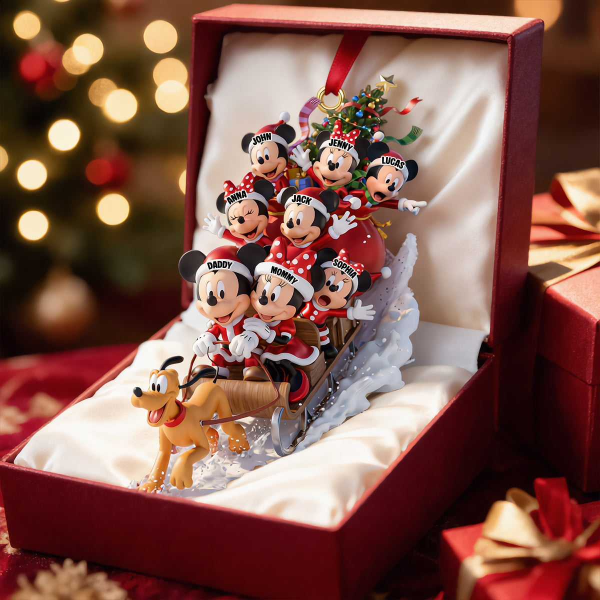 Jolly Snow Ride With Family Ornament - Personalized Christmas Gifts For Family 03qhtn110926