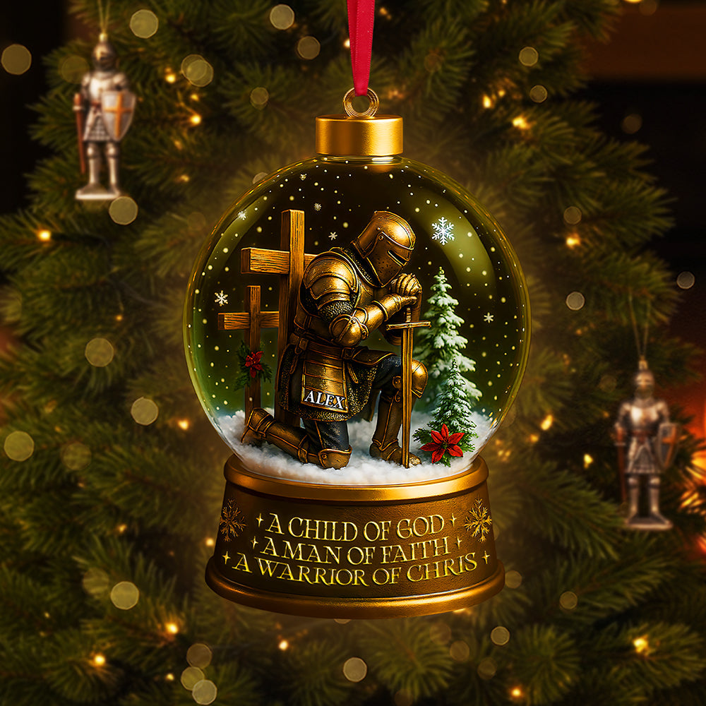 Warrior Ornament - Personalized Gifts For Christian 03tota190825-Homacus