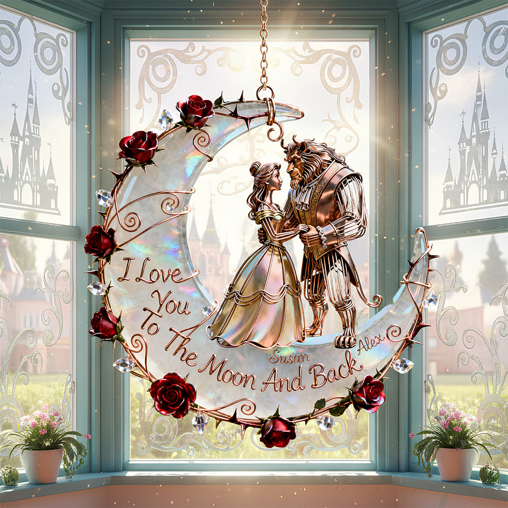 Enchanted Moon Suncatcher Ornament Personalized Gifts For Couple 01OHDT171225-Homacus