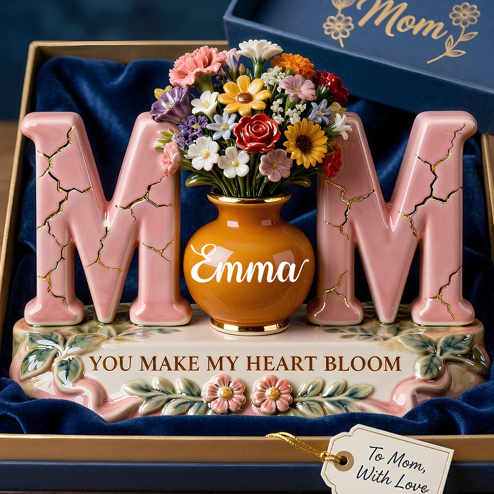 Mom Floral Acrylic Plaque - Personalized Gifts For Mother's Day 02kidt120326-Homacus