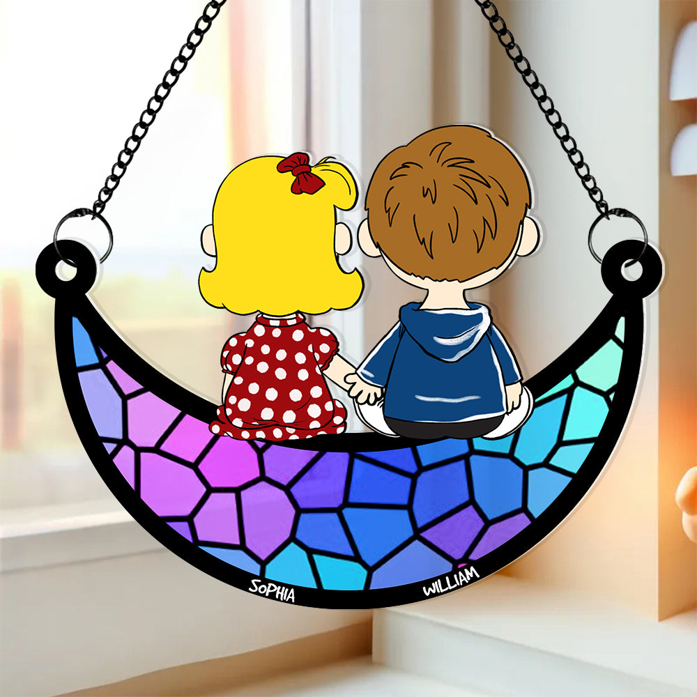 Couple Suncatcher Ornaments - Personalized Gifts 02OHDT021224HG-Homacus