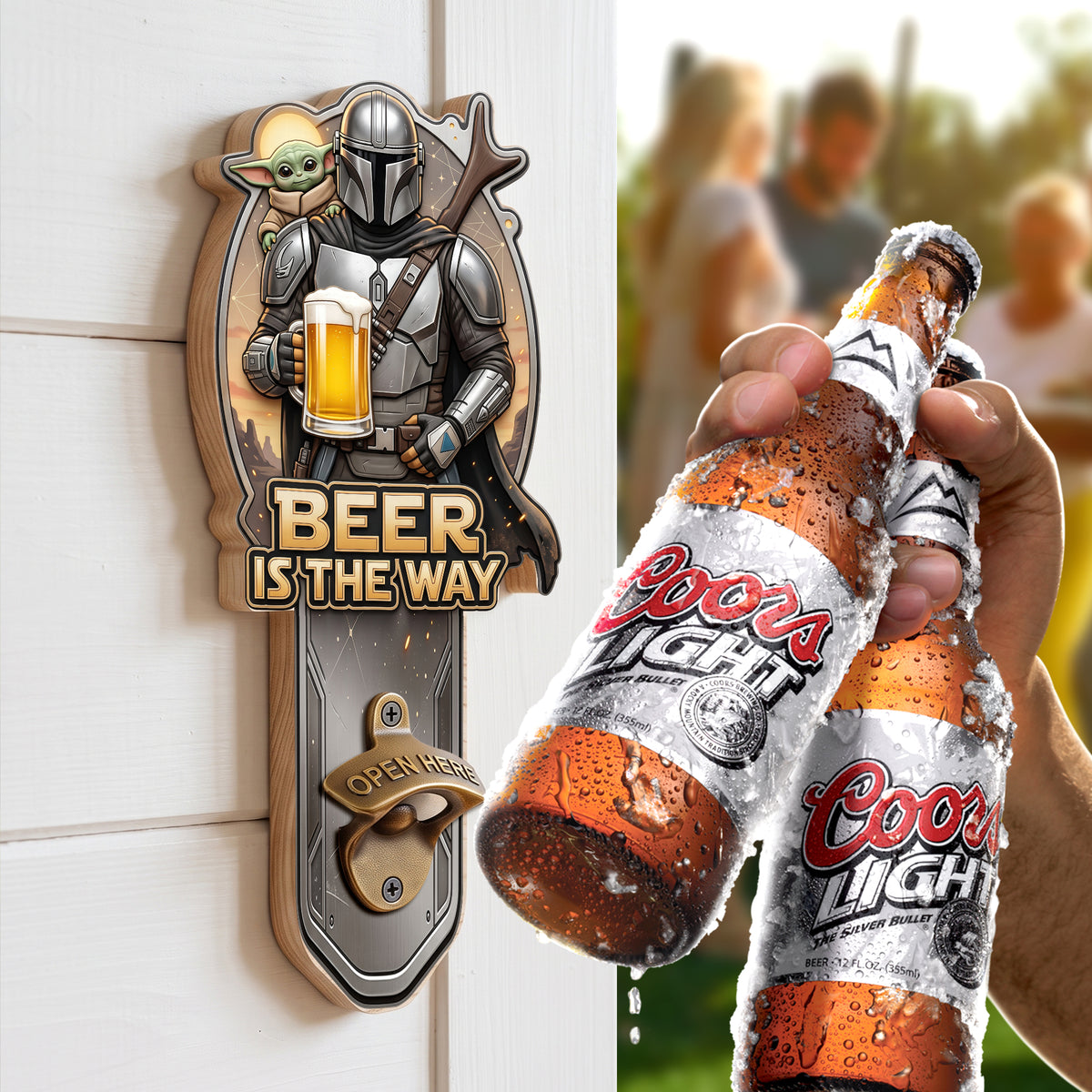 Adventure Warrior Wall Hanging Bottle Opener - Personalized Gifts 05NAQN200726-Homacus
