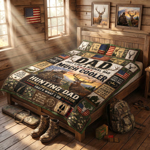 Born To Hunt Blanket - Personalized Gifts For Dad 03TYDH290426-Homacus