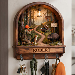 Adventure Key Hanger - Personalized Gifts For Hunting Lovers 03TODT161225-Homacus