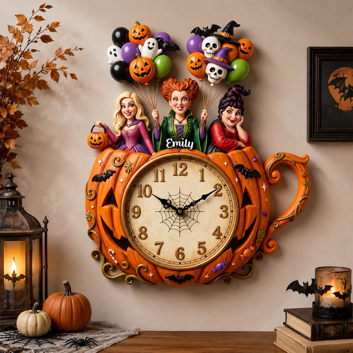 Bewitched By Time Acrylic Hanging Wall Clock - Personalized Gifts 06PGDH070826