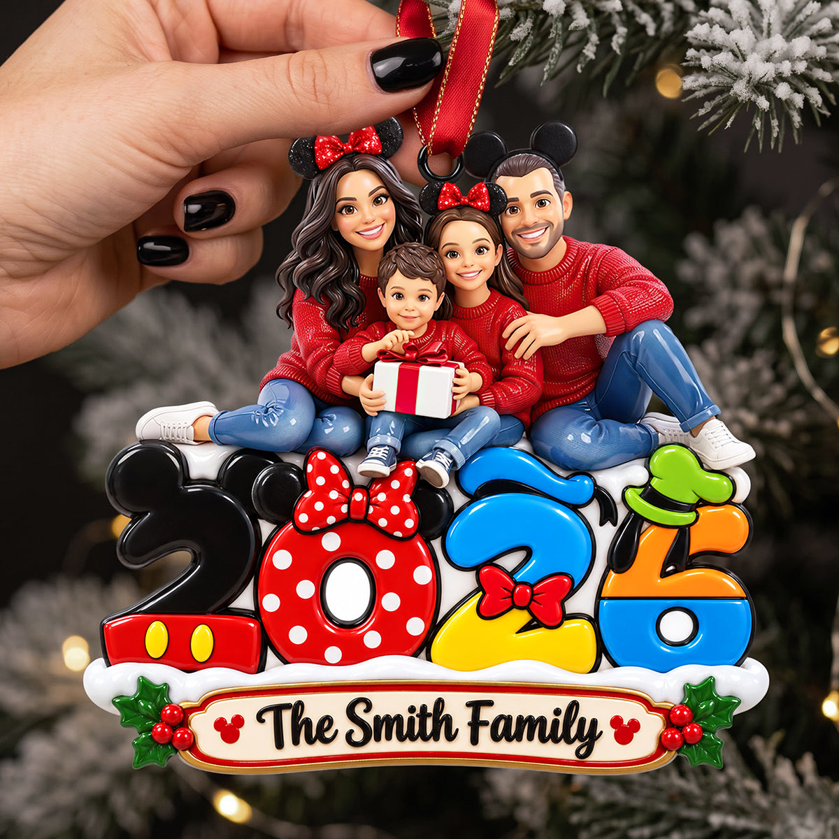 Family Memories Christmas Ornament - Personalized Custom Photo Gift For Family 03HUTA110926-Homacus