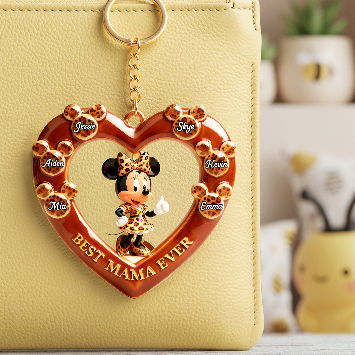 Best Mama Ever Keychain - Personalized Gifts For Mother 04tota100226-Homacus