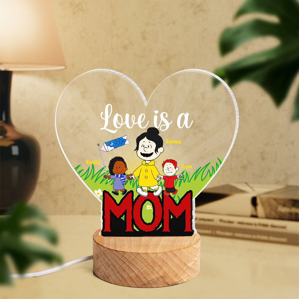 Personalized Gifts For Mom LED Light Love Is A Mom 03KAMH300124DA-Homacus