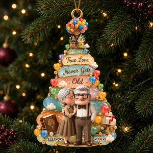True Love Never Gets Old Ornament - Personalized Christmas Gifts For Couple 08nadt061026-Homacus