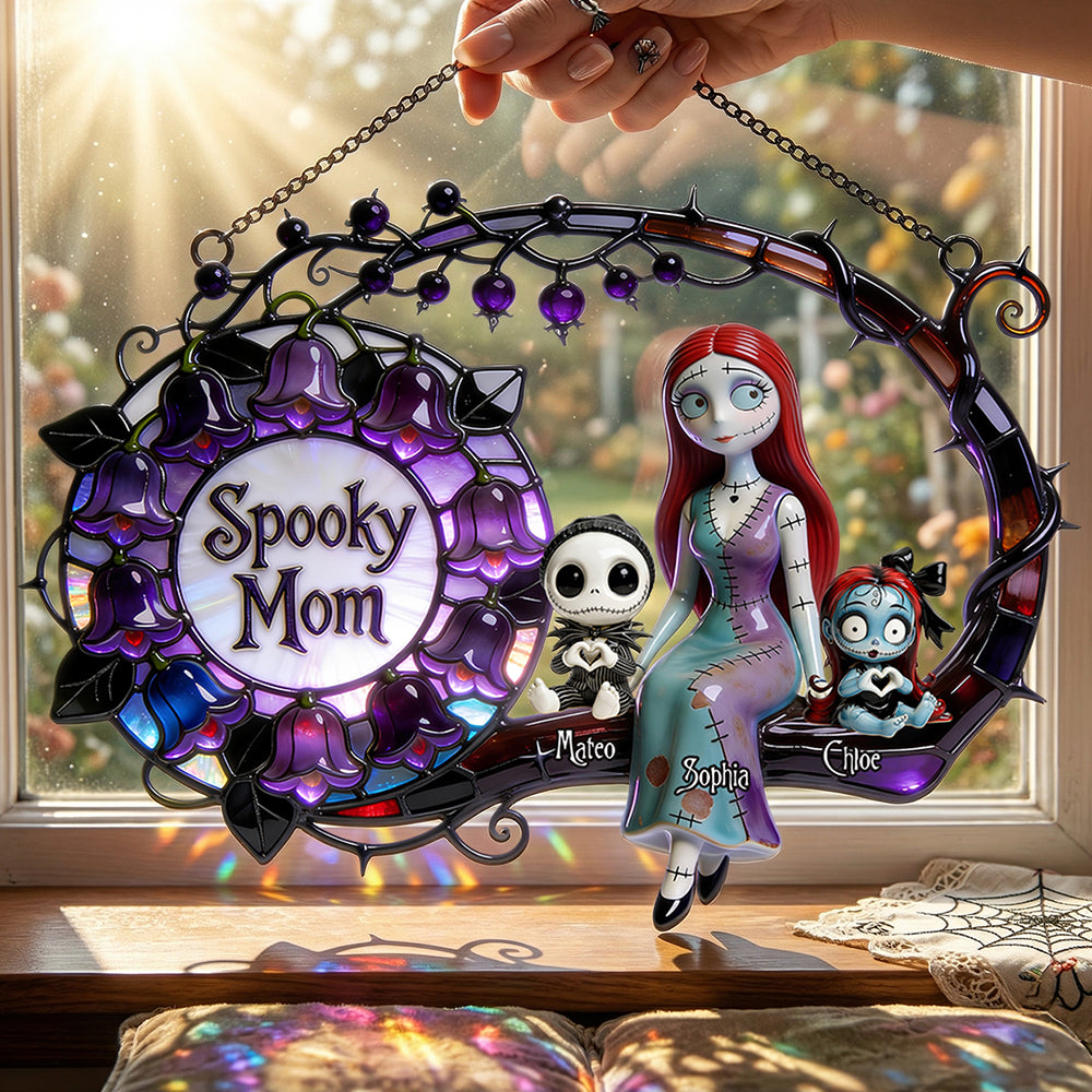 Spooky Mom Acrylic Suncatcher Ornament - Personalized Mother's Day Gifts 02nadt200326-Homacus
