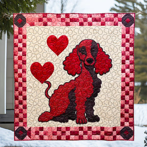 Poodles Dog Christmas Quilt Bed Set Gifts For Dog Lovers 02HUDT061124-Homacus