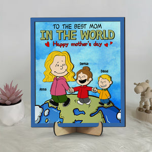 Personalized Gifts For Mom Wood Sign 01totn181224da Best Mom In The World-Homacus