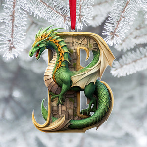 Dragon Hanging Ornament - Custom Alphabet Letter Christmas 04HUTN041124-Homacus