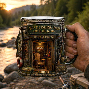 Dad Fishing Nest Magic Mug, Personalized Gifts For Fishing Dad 01qhqn290426-Homacus