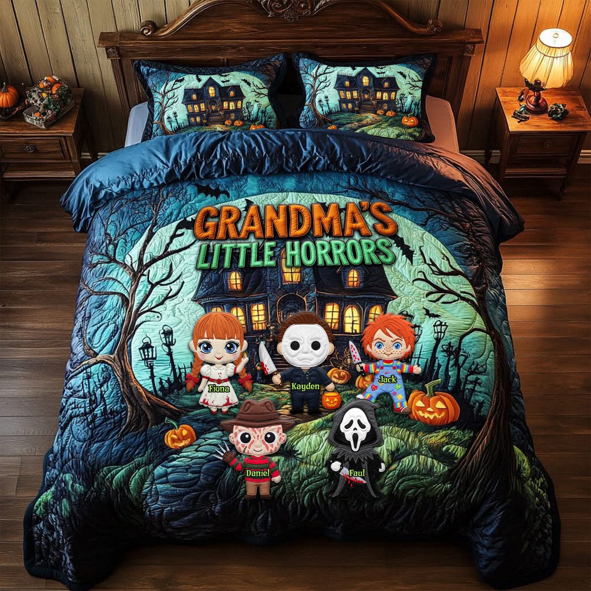 Little Horror Quilt Bed Set - Personalized Gifts For Grandma & Mom 02QHLU080825-Homacus