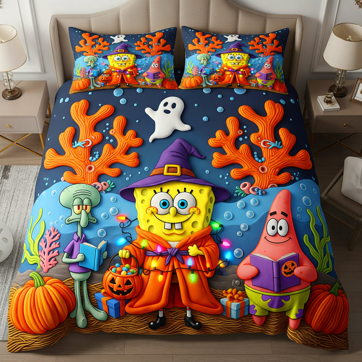 Halloween Quilt Bedding Set Special Line - Gift For Halloween 05PAMG120825-Homacus
